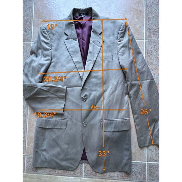 Henry Uomo Moda Italia 2 pc suit Men size 40L / 34W - Picture 3 of 15